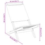 Casa si Gradina - Gradina si terasa - Mobilier exterior - Scaune si sezlonguri gradina - Scaune de gradina pliabile 4 buc., textil verde/lemn masiv - Infinity.ro