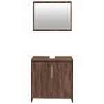 Casa si Gradina - Mobilier - Seturi de mobilier - Seturi baie - Set mobilier de baie, 2 piese, stejar maro, lemn prelucrat - Infinity.ro