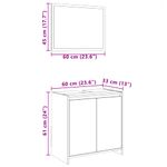 Casa si Gradina - Mobilier - Seturi de mobilier - Seturi baie - Set mobilier de baie, 2 piese, stejar maro, lemn prelucrat - Infinity.ro