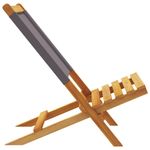 Casa si Gradina - Gradina si terasa - Mobilier exterior - Scaune si sezlonguri gradina - Scaune de gradina pliabile 4 buc., textil antracit/lemn masiv - Infinity.ro