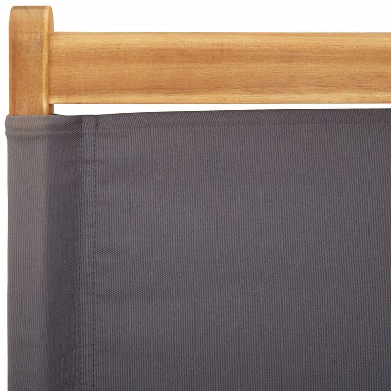 Casa si Gradina - Gradina si terasa - Mobilier exterior - Scaune si sezlonguri gradina - Scaune de gradina pliabile 4 buc., textil antracit/lemn masiv - Infinity.ro