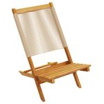 Casa si Gradina - Gradina si terasa - Mobilier exterior - Scaune si sezlonguri gradina - Scaune de gradina pliabile, 6 buc., bej, lemn masiv acacia - Infinity.ro