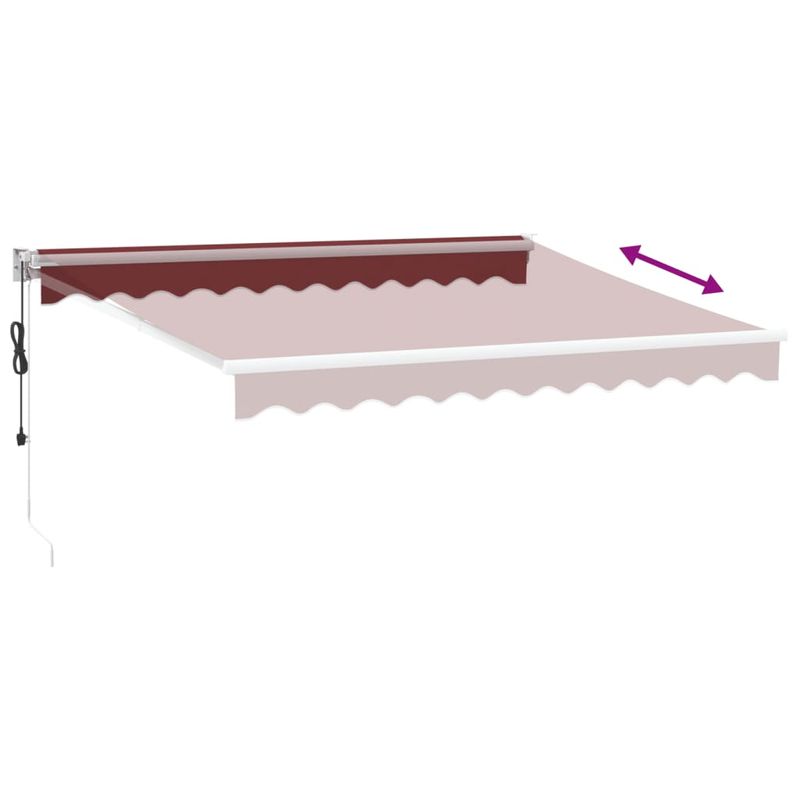 Casa si Gradina - Gradina si terasa - Umbrele si pavilioane - Pavilioane - Copertina retractabila automat, visiniu, 300x250 cm - Infinity.ro