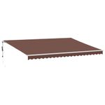 Casa si Gradina - Gradina si terasa - Umbrele si pavilioane - Umbrele - Copertina retractabila manual cu LED, maro, 500x300 cm - Infinity.ro