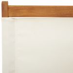 Casa si Gradina - Gradina si terasa - Mobilier exterior - Scaune si sezlonguri gradina - Scaune de gradina pliabile 4 buc., textil alb crem/lemn masiv - Infinity.ro