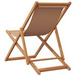 Casa si Gradina - Gradina si terasa - Mobilier exterior - Scaune si sezlonguri gradina - Scaun de plaja pliabile, taupe, lemn masiv eucalipt și tesatura, model fără cotieră - Infinity.ro