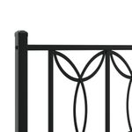 Casa si Gradina - Mobilier - Paturi si accesorii - Paturi - Cadru de pat metalic cu tablie, negru, 160x200 cm - Infinity.ro