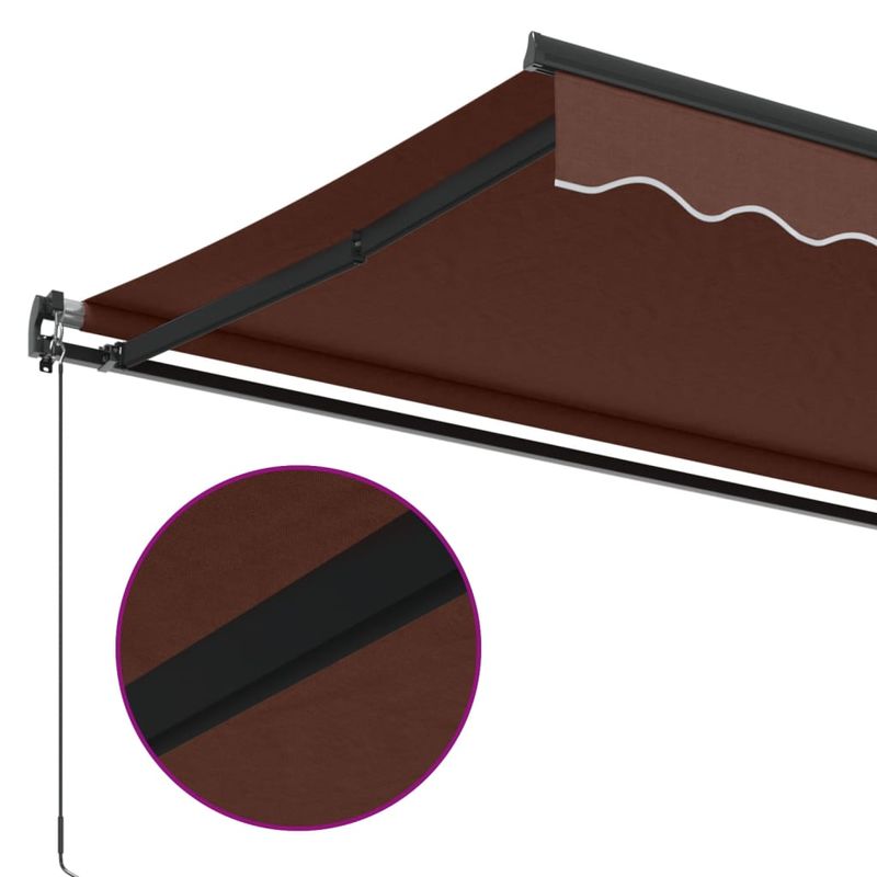 Casa si Gradina - Gradina si terasa - Umbrele si pavilioane - Umbrele - Copertina retractabila manual, maro, 400x300 cm - Infinity.ro