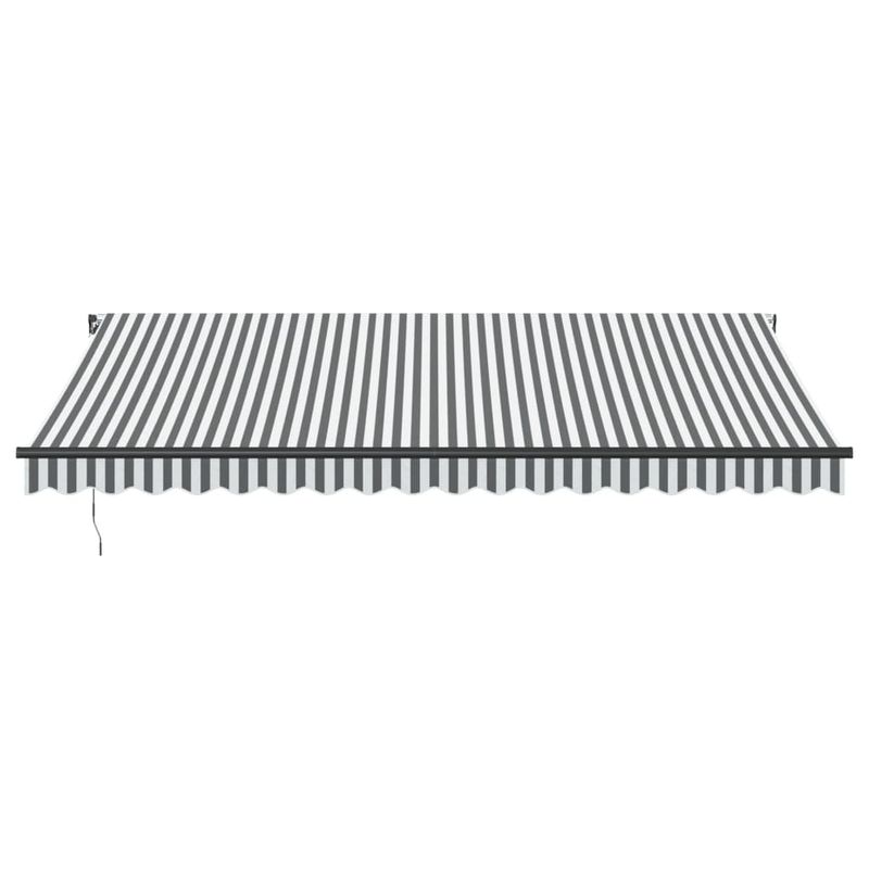 Casa si Gradina - Gradina si terasa - Umbrele si pavilioane - Pavilioane - Copertina retractabila manual cu LED-uri antracit/alb 450x350cm - Infinity.ro