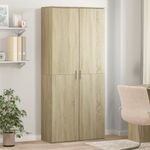 Casa si Gradina - Mobilier - Dulapuri si sifoniere - Dulapuri - Dulap inalt, stejar sonoma, 80x35x180 cm, lemn prelucrat - Infinity.ro