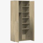 Casa si Gradina - Mobilier - Dulapuri si sifoniere - Dulapuri - Dulap inalt, stejar sonoma, 80x35x180 cm, lemn prelucrat - Infinity.ro