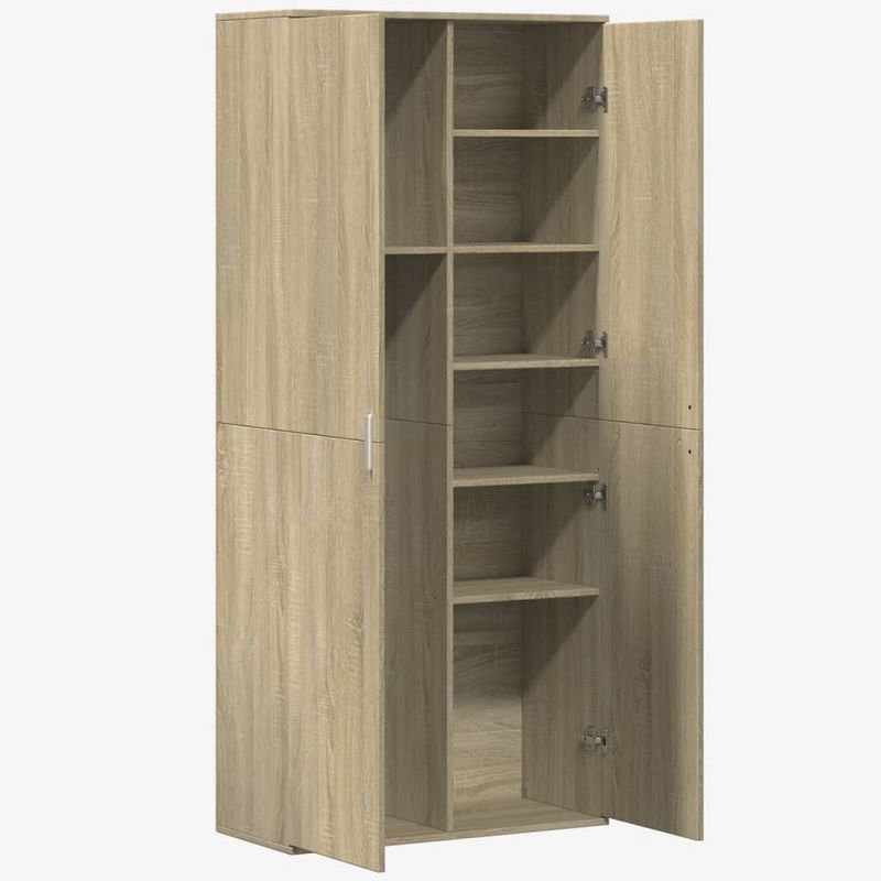 Casa si Gradina - Mobilier - Dulapuri si sifoniere - Dulapuri - Dulap inalt, stejar sonoma, 80x35x180 cm, lemn prelucrat - Infinity.ro