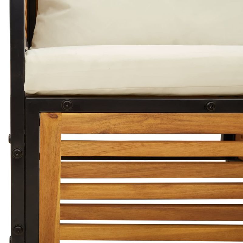 Casa si Gradina - Gradina si terasa - Mobilier exterior - Seturi mobila gradina - Set canapele gradina cu perne, 12 piese, lemn masiv de acacia, crem - Infinity.ro