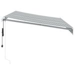 Casa si Gradina - Gradina si terasa - Umbrele si pavilioane - Umbrele - Copertina retractabila automat cu LED, antracit/alb, 350x250 cm - Infinity.ro