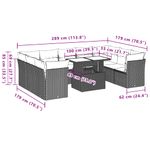 Casa si Gradina - Gradina si terasa - Mobilier exterior - Seturi mobila gradina - Set canapele de gradina cu perne, 10 piese, bej, poliratan - Infinity.ro