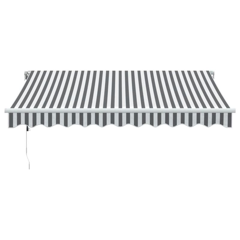 Casa si Gradina - Gradina si terasa - Umbrele si pavilioane - Umbrele - Copertina retractabila automat cu LED, antracit/alb, 300x250 cm - Infinity.ro