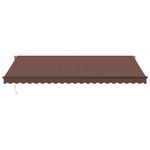 Casa si Gradina - Gradina si terasa - Umbrele si pavilioane - Umbrele - Copertina retractabila manual cu LED-uri, maro, 500x300 cm - Infinity.ro