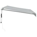Casa si Gradina - Gradina si terasa - Umbrele si pavilioane - Umbrele - Copertina retractabila automat cu LED, antracit/alb, 300x250 cm - Infinity.ro