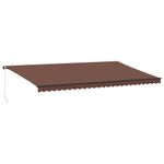 Casa si Gradina - Gradina si terasa - Umbrele si pavilioane - Umbrele - Copertina retractabila manual cu LED-uri, maro, 600x300 cm - Infinity.ro