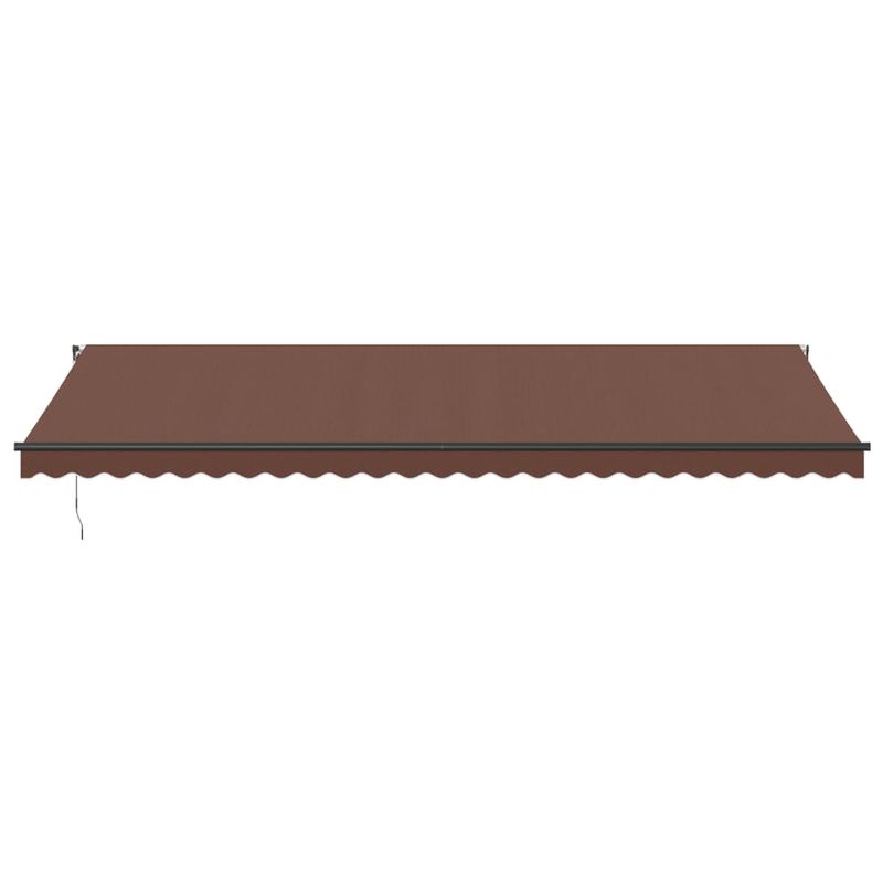 Casa si Gradina - Gradina si terasa - Umbrele si pavilioane - Umbrele - Copertina retractabila manual cu LED-uri, maro, 600x300 cm - Infinity.ro