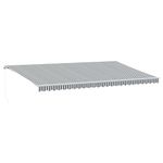 Casa si Gradina - Gradina si terasa - Umbrele si pavilioane - Umbrele - Copertina retractabila manual cu LED, antracit/alb, 600x350 cm - Infinity.ro