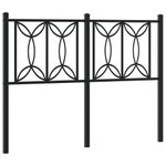 Casa si Gradina - Mobilier - Paturi si accesorii - Accesorii paturi - Tablie de pat metalica, negru, 120 cm - Infinity.ro