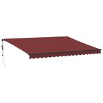 Casa si Gradina - Gradina si terasa - Umbrele si pavilioane - Umbrele - Copertina retractabila automat, visiniu, 450x300 cm - Infinity.ro