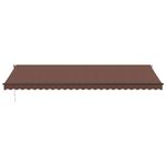 Casa si Gradina - Gradina si terasa - Umbrele si pavilioane - Umbrele - Copertina retractabila automat cu LED-uri, maro, 600x350 cm - Infinity.ro