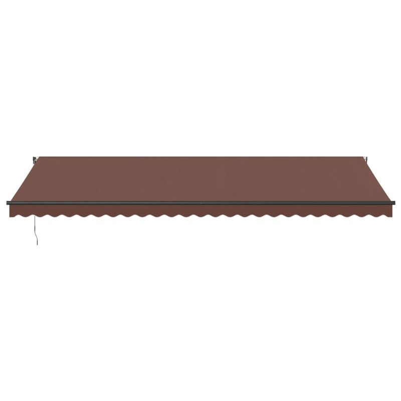 Casa si Gradina - Gradina si terasa - Umbrele si pavilioane - Umbrele - Copertina retractabila automat cu LED-uri, maro, 600x350 cm - Infinity.ro