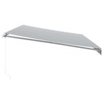 Casa si Gradina - Gradina si terasa - Umbrele si pavilioane - Umbrele - Copertina retractabila manual cu LED, antracit/alb, 600x350 cm - Infinity.ro