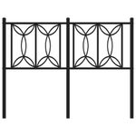 Casa si Gradina - Mobilier - Paturi si accesorii - Accesorii paturi - Tablie de pat metalica, negru, 120 cm - Infinity.ro