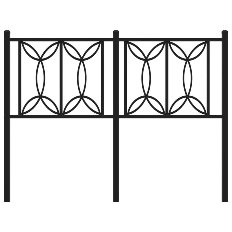 Casa si Gradina - Mobilier - Paturi si accesorii - Accesorii paturi - Tablie de pat metalica, negru, 120 cm - Infinity.ro