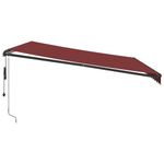 Casa si Gradina - Gradina si terasa - Umbrele si pavilioane - Umbrele - Copertina retractabila automat, visiniu, 450x300 cm - Infinity.ro