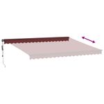 Casa si Gradina - Gradina si terasa - Umbrele si pavilioane - Umbrele - Copertina retractabila automat, visiniu, 450x300 cm - Infinity.ro