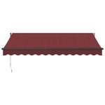 Casa si Gradina - Gradina si terasa - Umbrele si pavilioane - Umbrele - Copertina retractabila manual, visiniu, 350x250 cm - Infinity.ro