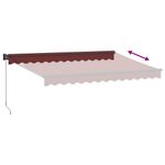 Casa si Gradina - Gradina si terasa - Umbrele si pavilioane - Umbrele - Copertina retractabila manual, visiniu, 350x250 cm - Infinity.ro