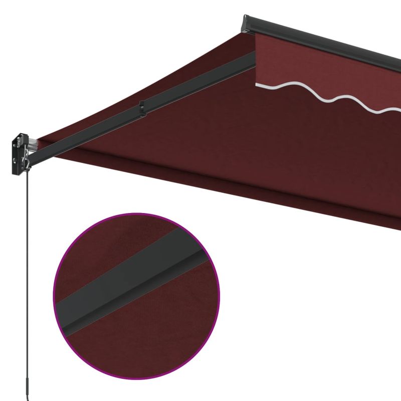 Casa si Gradina - Gradina si terasa - Umbrele si pavilioane - Umbrele - Copertina retractabila manual, visiniu, 350x250 cm - Infinity.ro