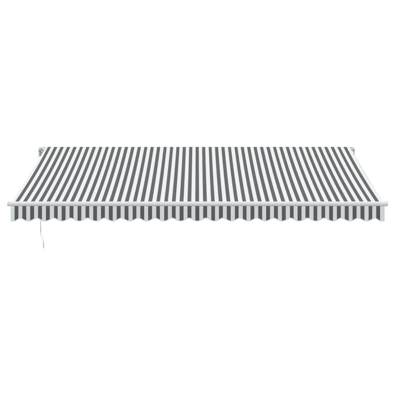 Casa si Gradina - Gradina si terasa - Umbrele si pavilioane - Umbrele - Copertina retractabila manual cu LED, antracit/alb, 500x300 m - Infinity.ro