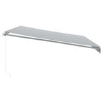 Casa si Gradina - Gradina si terasa - Umbrele si pavilioane - Umbrele - Copertina retractabila manual cu LED, antracit/alb, 500x300 m - Infinity.ro