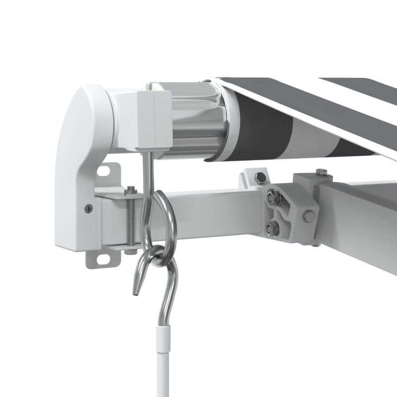 Casa si Gradina - Gradina si terasa - Umbrele si pavilioane - Umbrele - Copertina retractabila manual cu LED, antracit/alb, 500x300 m - Infinity.ro