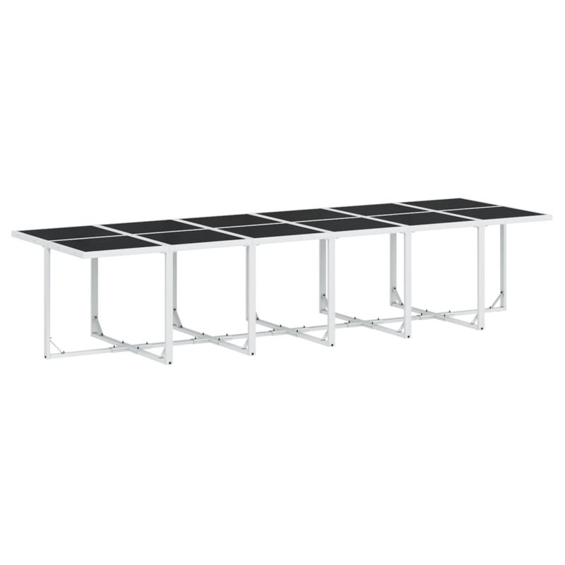 Casa si Gradina - Gradina si terasa - Mobilier exterior - Seturi mobila gradina - Set mobilier de gradina, 17 piese, cu perne, alb, textilena - Infinity.ro