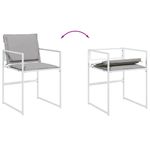 Casa si Gradina - Gradina si terasa - Mobilier exterior - Seturi mobila gradina - Set mobilier de gradina, 17 piese, cu perne, alb, textilena - Infinity.ro