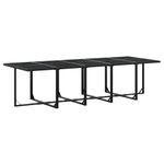 Casa si Gradina - Gradina si terasa - Mobilier exterior - Seturi mobila gradina - Set mobilier de gradina, 11 piese, cu perne, negru, textilena - Infinity.ro