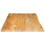 Casa si Gradina - Mobilier - Feronerie si accesorii mobila - Blat de masa contur organic 120x60x3,8 cm lemn masiv de mango, natural - Infinity.ro