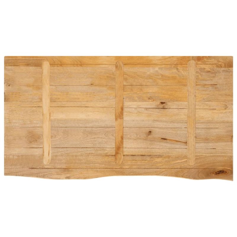 Casa si Gradina - Mobilier - Feronerie si accesorii mobila - Blat de masa contur organic 120x60x3,8 cm lemn masiv de mango, natural - Infinity.ro
