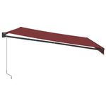 Casa si Gradina/Gradina si terasa/Umbrele si pavilioane/Pavilioane - Copertina retractabila manual, visiniu, 450x300 cm - Infinity.ro