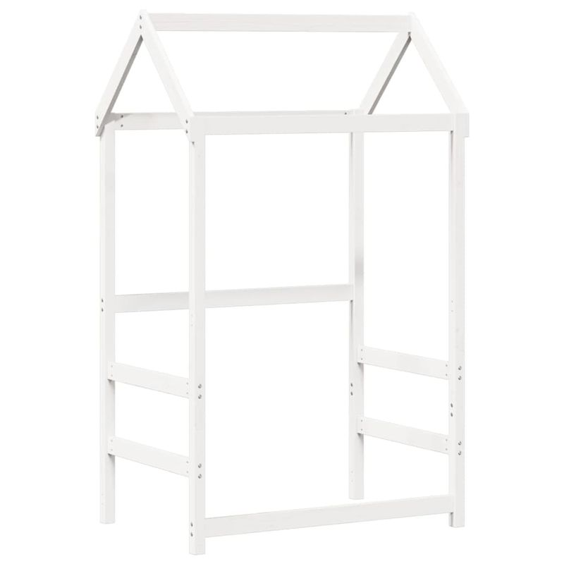 Casa si Gradina - Mobilier - Paturi si accesorii - Paturi - Pat de zi cu acoperis, alb, 80x200 cm, lemn masiv de pin - Infinity.ro
