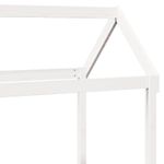 Casa si Gradina - Mobilier - Paturi si accesorii - Paturi - Pat de zi cu acoperis, alb, 80x200 cm, lemn masiv de pin - Infinity.ro