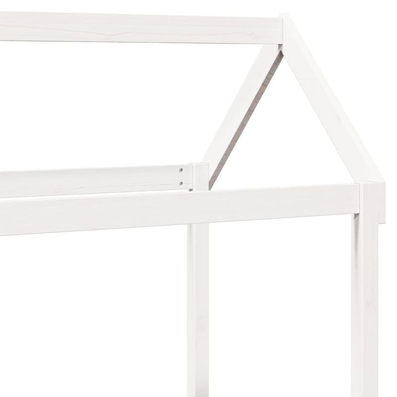 Casa si Gradina - Mobilier - Paturi si accesorii - Paturi - Pat de zi cu acoperis, alb, 80x200 cm, lemn masiv de pin - Infinity.ro