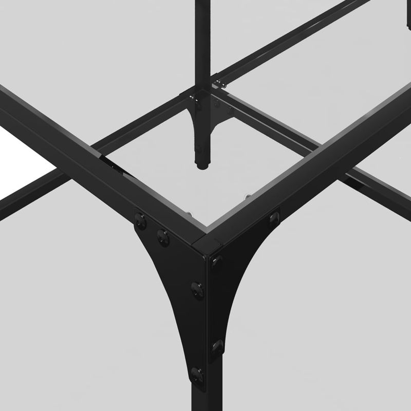 Casa si Gradina - Mobilier - Mese si birouri - Masute de cafea - Masuta de cafea cu blat sticla transparenta 98,5x50x40 cm otel - Infinity.ro